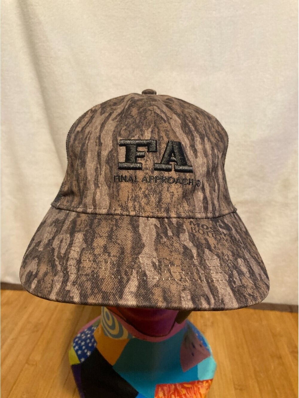 Final Approach FA Mossy Oak Bottomland Camo Trucker Hat Snapback Mesh Hunting